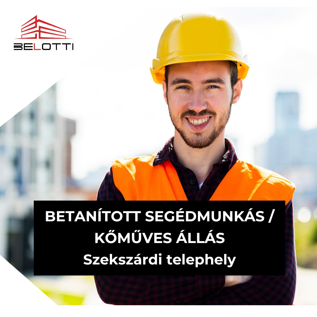 Betanított segédmunkás / Kőműves